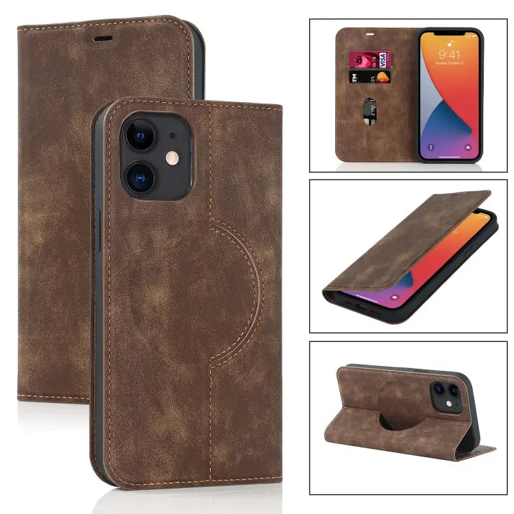 Wireless Charging Magsafe Leather Phone Case For iPhone 12 mini For iPhone 12 Pro For iPhone 12 For iPhone 13 mini