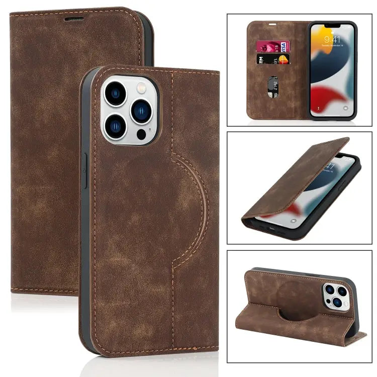 Wireless Charging Magsafe Leather Phone Case For iPhone 13 Pro Max For iPhone 13 Pro For iPhone 13 For iPhone 12 Pro