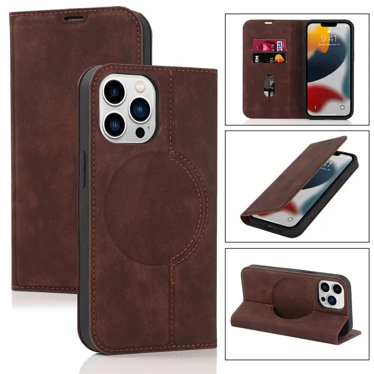 Wireless Charging Magsafe Leather Phone Case For iPhone 13 Pro Max For iPhone 13 Pro For iPhone 13 For iPhone 12 Pro