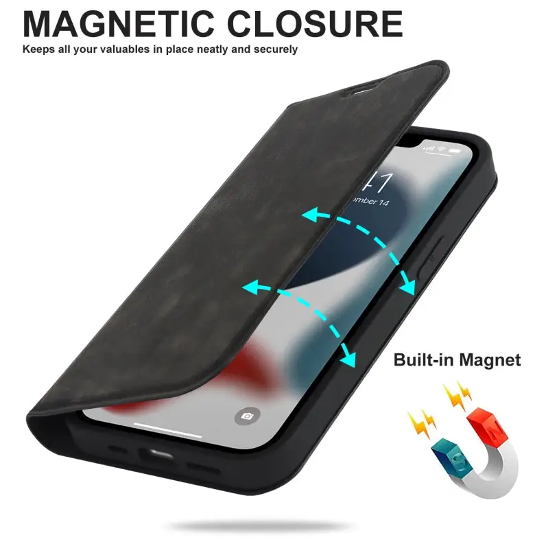 Wireless Charging Magsafe Leather Phone Case For iPhone 13 Pro Max For iPhone 13 Pro For iPhone 13 For iPhone 12 Pro
