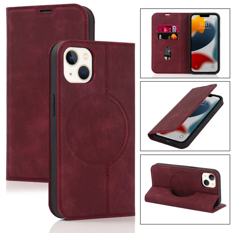 Wireless Charging Magsafe Leather Phone Case For iPhone 13 Pro Max For iPhone 13 Pro For iPhone 13 For iPhone 12 Pro