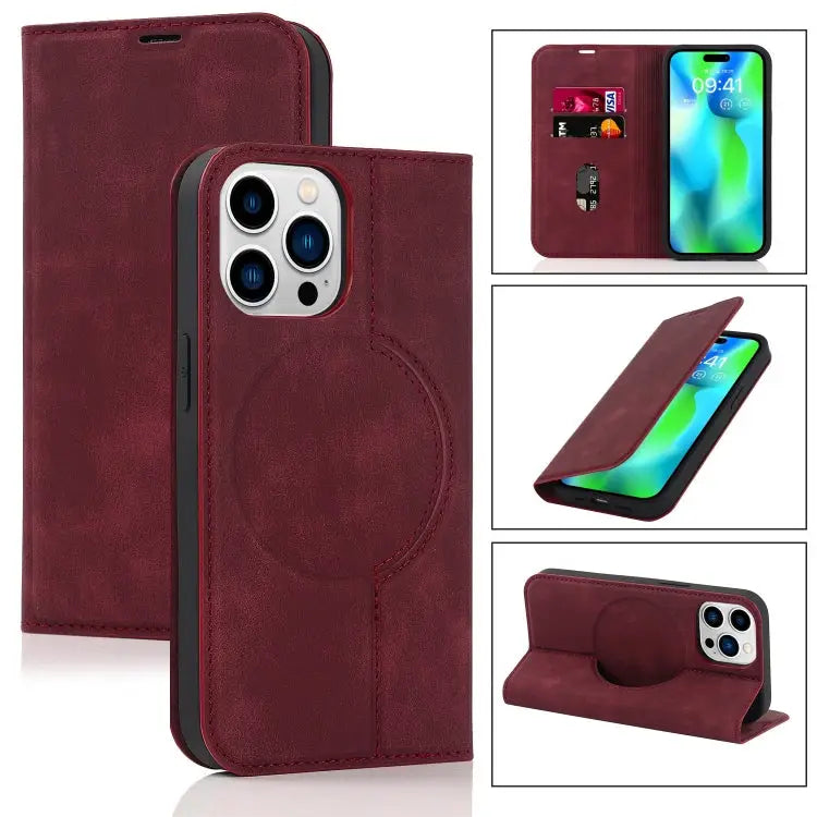 Wireless Charging Magsafe Leather Phone Case For iPhone 14 For iPhone 14 Plus For iPhone 14 Pro For iPhone 14 Pro Max
