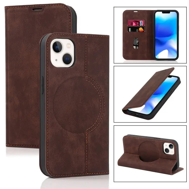 Wireless Charging Magsafe Leather Phone Case For iPhone 14 For iPhone 14 Plus For iPhone 14 Pro For iPhone 14 Pro Max