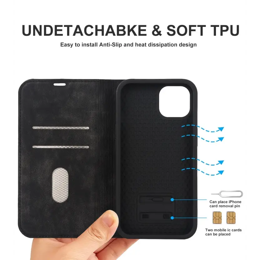 Wireless Charging Magsafe Leather Phone Case For iPhone 14 For iPhone 14 Plus For iPhone 14 Pro For iPhone 14 Pro Max