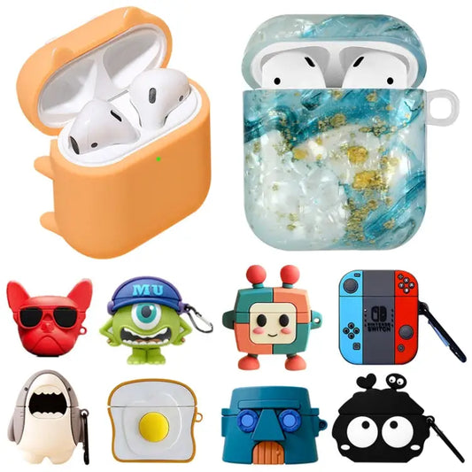Wireless Earphones Protective Case Random Style and Color Delivery For AirPods Series - For AirPods Series