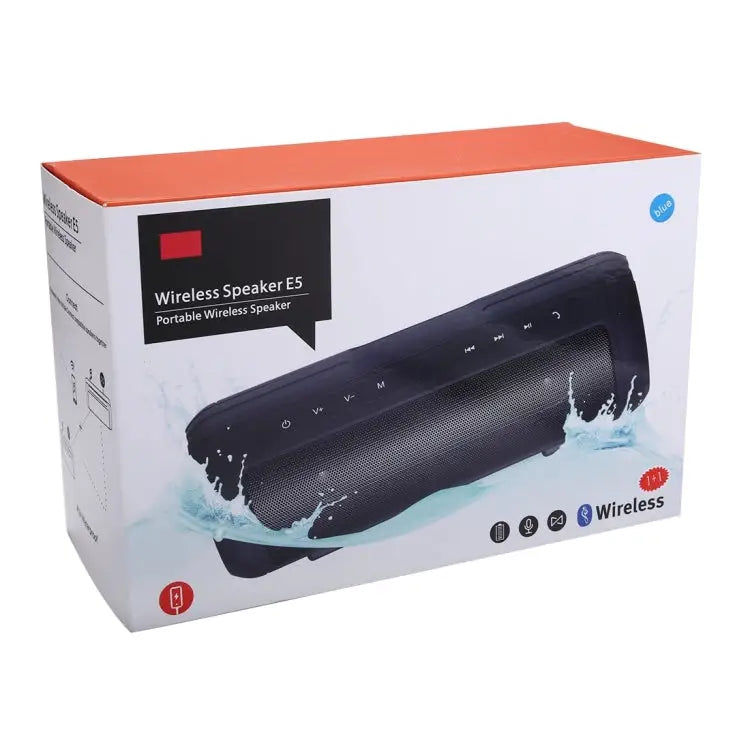 with Built-in MIC & Handle Support Hands-free Calls & TF Card & AUX IN & Power Bank Bluetooth Distance: 10m - Blue
