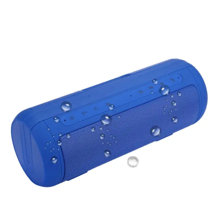 with Built-in MIC & Handle Support Hands-free Calls & TF Card & AUX IN & Power Bank Bluetooth Distance: 10m - Blue