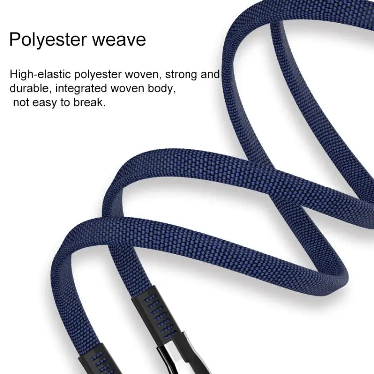 WK WDC-107i 1m 2.4A Saint Zinc Alloy Series USB to 8 Pin Data Sync Charging Cable - 8 Pin / Black