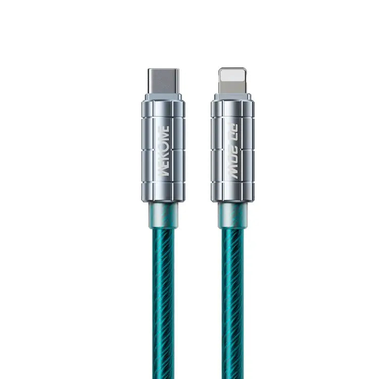 WK WDC-205 PD 20W USB-C/Type-C to 8 Pin Super Fast Charge Data Cable Length: 1m - WDC-205 / Blue