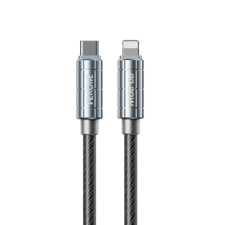 WK WDC-205 PD 20W USB-C/Type-C to 8 Pin Super Fast Charge Data Cable Length: 1m - WDC-205 / Black