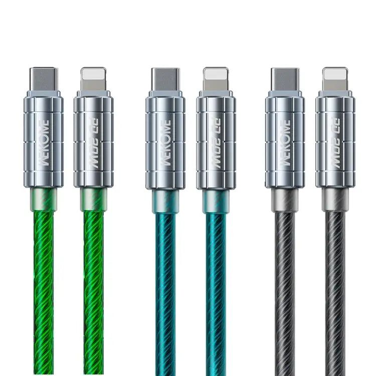 WK WDC-205 PD 20W USB-C/Type-C to 8 Pin Super Fast Charge Data Cable Length: 1m
