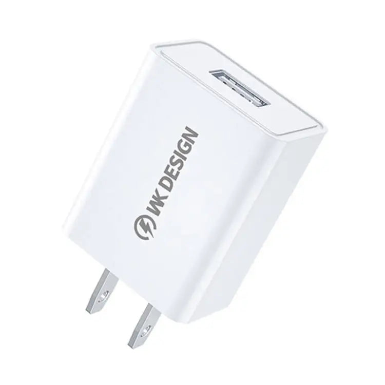 WK WP-U118 10W Single USB Port Travel Charger Power Adapter US Plug WP-U118 US Plug - WP-U118 US Plug
