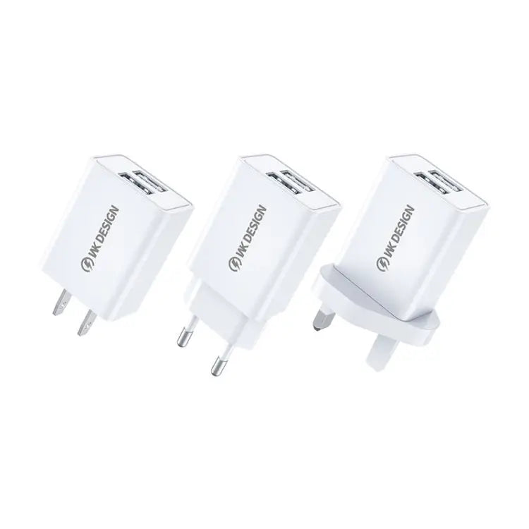 WK WP-U119 10W Dual USB Ports Travel Charger Power Adapter US Plug - WP-U119 US Plug