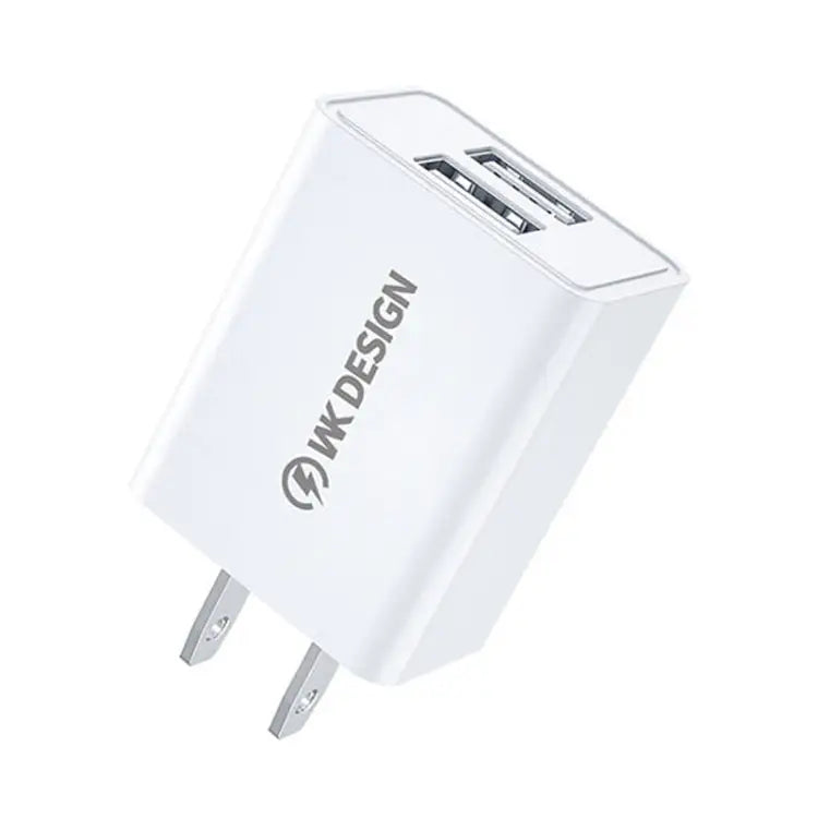 WK WP-U119 10W Dual USB Ports Travel Charger Power Adapter US Plug - WP-U119 US Plug