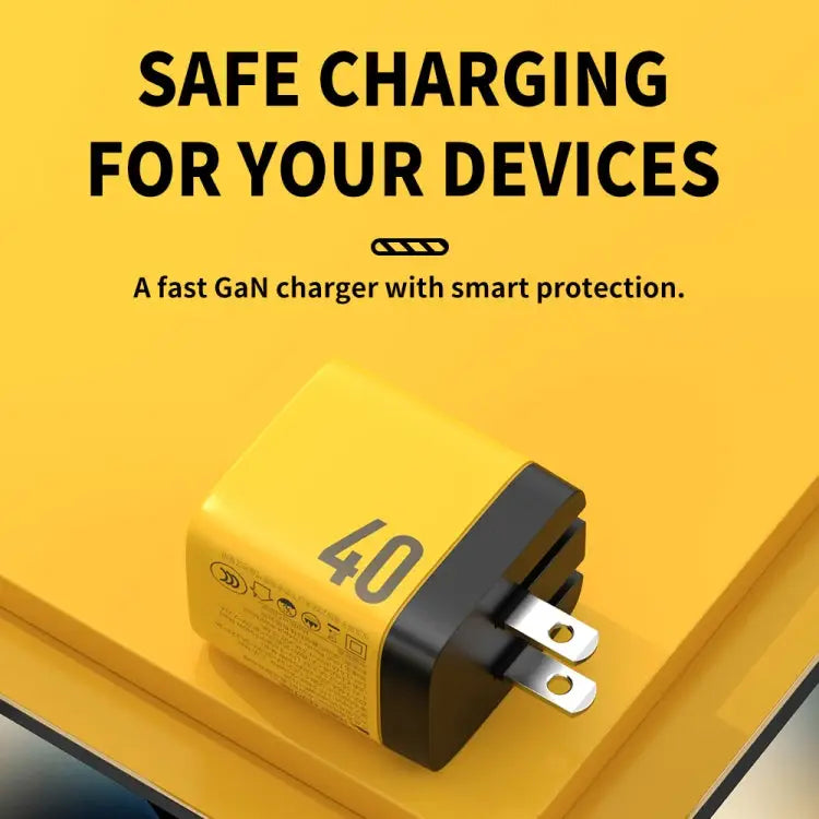 WK WP-U128 40W Dual USB-C/Type-C Interface Gallium Nitride Charger,Specifications: US Plug - US Plug