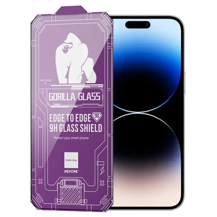 WK WTP-068 King Kong Vacha Corning 9D Curved HD Tempered Glass Film - For iPhone 14 Pro