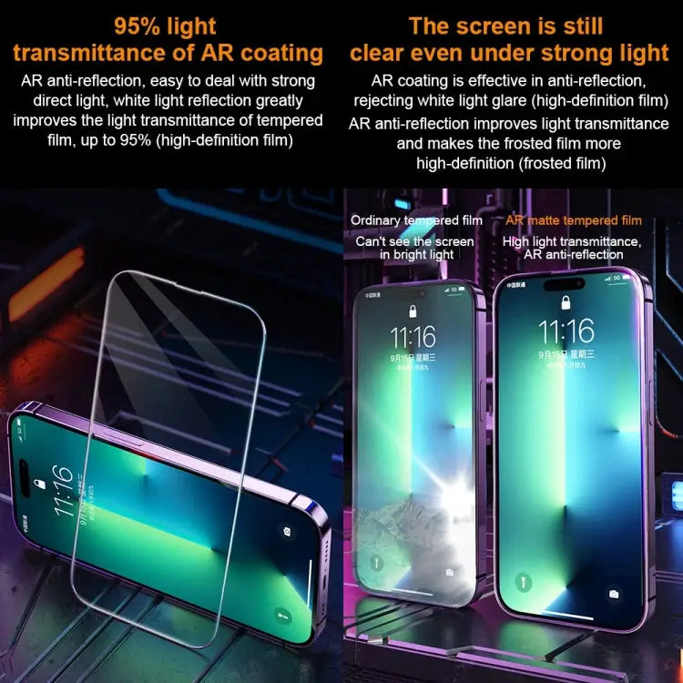 WK WTP-070 King Kong Vacha 9D Curved AR Frosted Tempered Glass Film