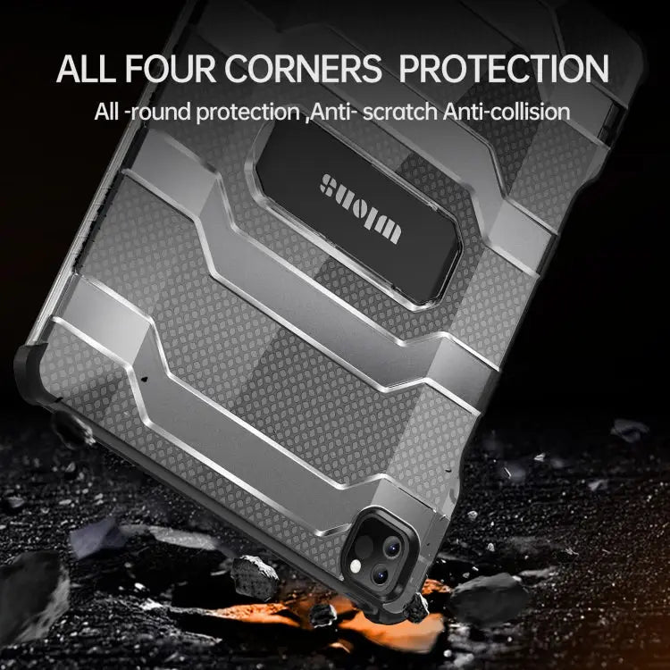 wlons Explorer Series PC + TPU Protective Case with Folding Holder For iPad 10.2 2020 / 2019 / Air 2019 10.5 For iPad