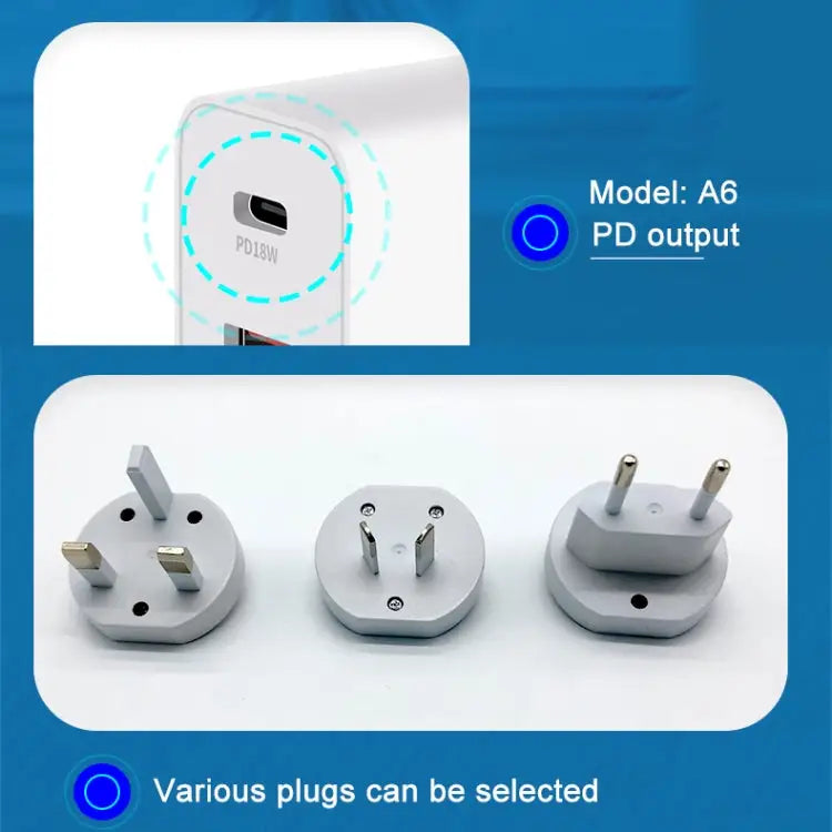 WLX-A6 4 Ports Quick Charging USB Travel Charger Power Adapter AU Plug AU Plug - AU Plug