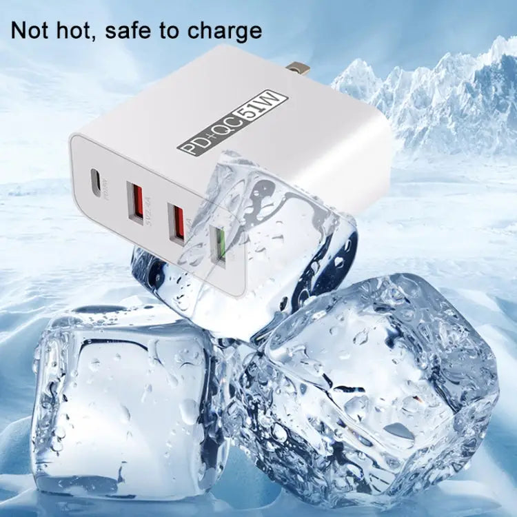WLX-A6 4 Ports Quick Charging USB Travel Charger Power Adapter US Plug US Plug - US Plug