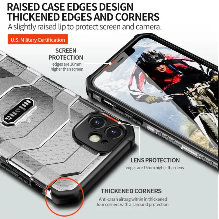 wolns Explorer Series PC + TPU Protective Case For iPhone 11 For iPhone 11 Pro For iPhone 11 Pro Max For iPhone 12 mini