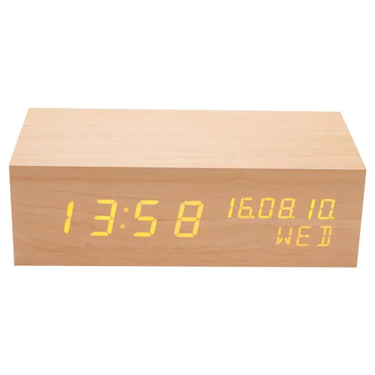 Wooden Clock Bluetooth Speaker Bluetooth Audio Quality Charging Humidity Speaker Black Wood Charging Humidity Speaker