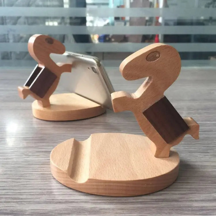 Wooden Mobile Phone Bracket Beech Lazy Mobile Phone Holder,Style: