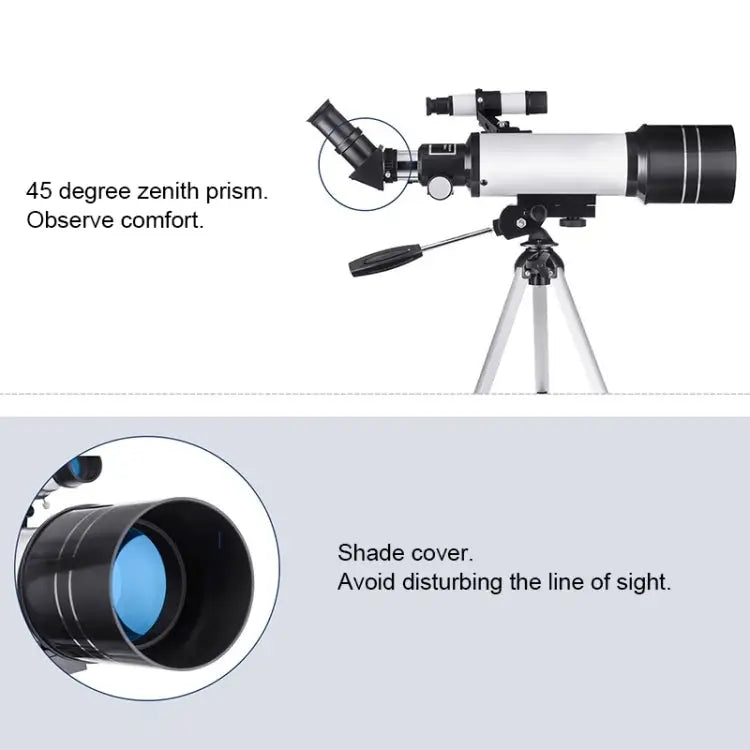 WR852 16x/66x70 High Definition High Times Astronomical Telescope with Tripod 66x70 Blue - 66x70 Blue