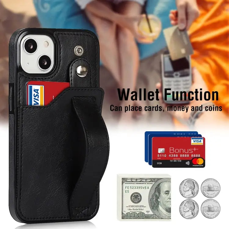 Wrist Strap Holder Phone Case For iPhone 14 Plus - Apple Accessories
