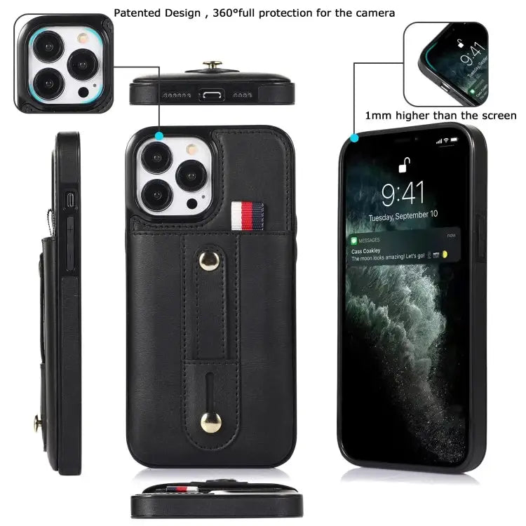 Wristband Kickstand Wallet Leather Phone Case For iPhone 11 Pro For iPhone 11 Pro Max For iPhone X / XS For iPhone XR