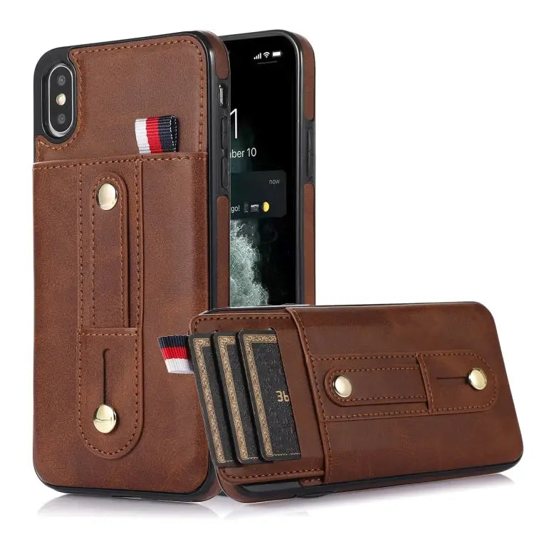 Wristband Kickstand Wallet Leather Phone Case For iPhone 11 Pro For iPhone 11 Pro Max For iPhone X / XS For iPhone XR