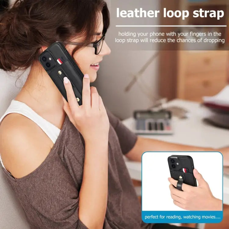 Wristband Kickstand Wallet Leather Phone Case For iPhone 12 mini For iPhone 12 / 12 Pro For iPhone 12 Pro Max