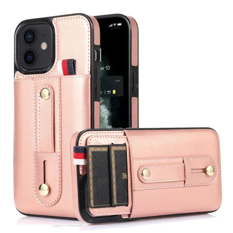 Wristband Kickstand Wallet Leather Phone Case For iPhone 12 mini For iPhone 12 / 12 Pro For iPhone 12 Pro Max