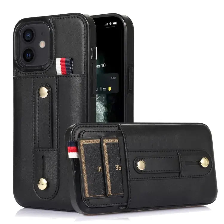 Wristband Kickstand Wallet Leather Phone Case For iPhone 12 mini For iPhone 12 / 12 Pro For iPhone 12 Pro Max