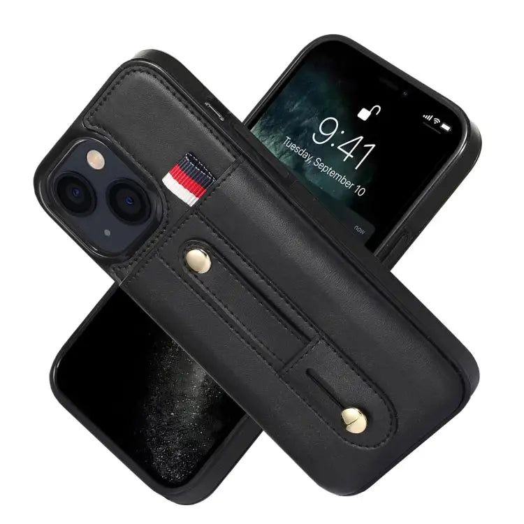Wristband Kickstand Wallet Leather Phone Case For iPhone 13 mini For iPhone 13 For iPhone 13 Pro For iPhone 13 Pro Max