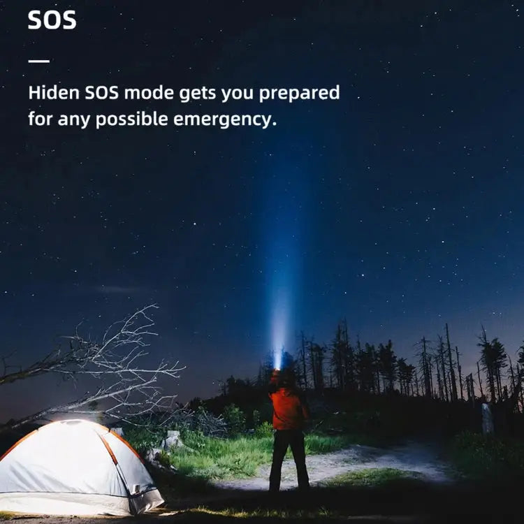 WUBEN L50 Outdoor Portable LED Strong Light USB Rechargeable Aluminum Flashlight L50 - L50