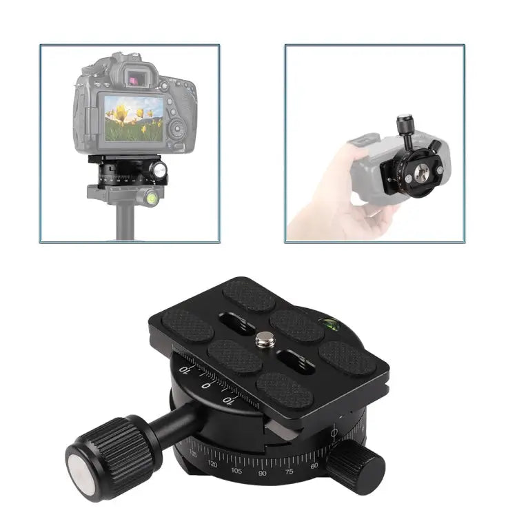 X-64 Professional Camera Tripod Monopod Panoramic Panorama Head with Quick Release Plate X-64 - X-64