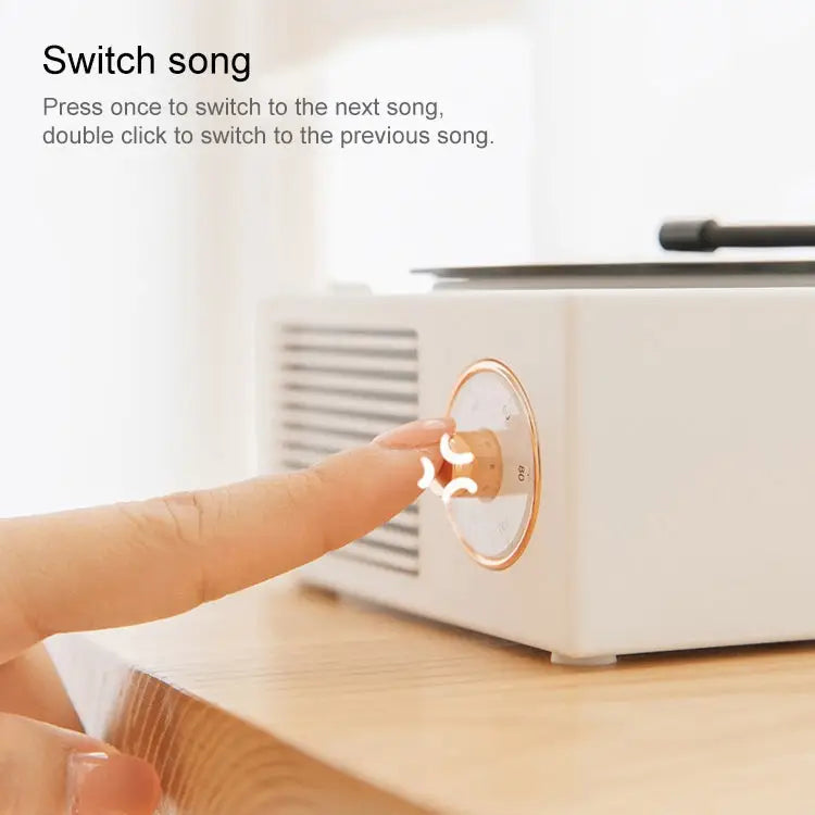 X10 Atomic Bluetooth Speakers Retro Vinyl Player Desktop Wireless Creative Multifunction Mini Stereo Speakers X10