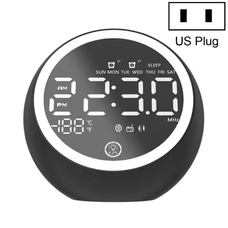 X10 Multifunctional Bluetooth Speaker LED Night Light Alarm Clock Bluetooth Speaker Support TF Card & AUX & FM Radio