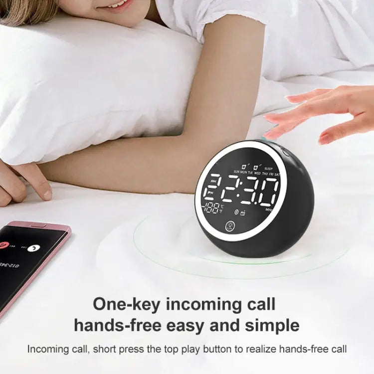 X10 Multifunctional Bluetooth Speaker LED Night Light Alarm Clock Bluetooth Speaker Support TF Card & AUX & FM Radio