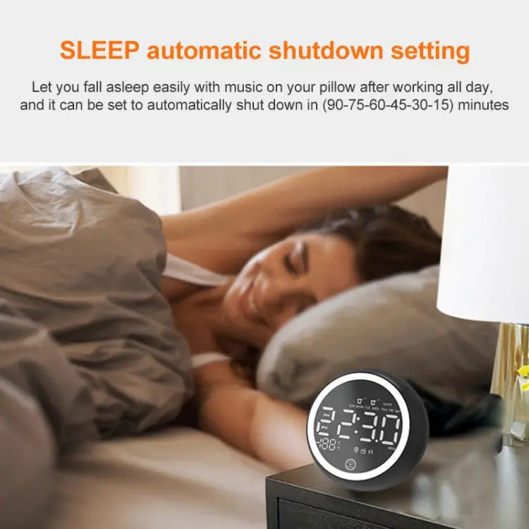 X10 Multifunctional Bluetooth Speaker LED Night Light Alarm Clock Bluetooth Speaker Support TF Card & AUX & FM Radio