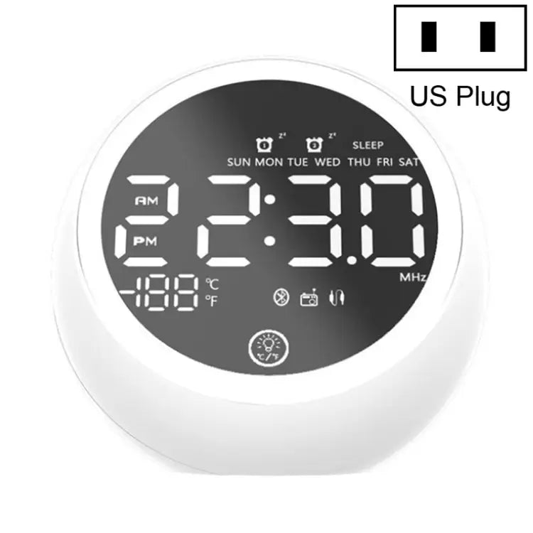 X10 Multifunctional Bluetooth Speaker LED Night Light Alarm Clock Bluetooth Speaker Support TF Card & AUX & FM Radio