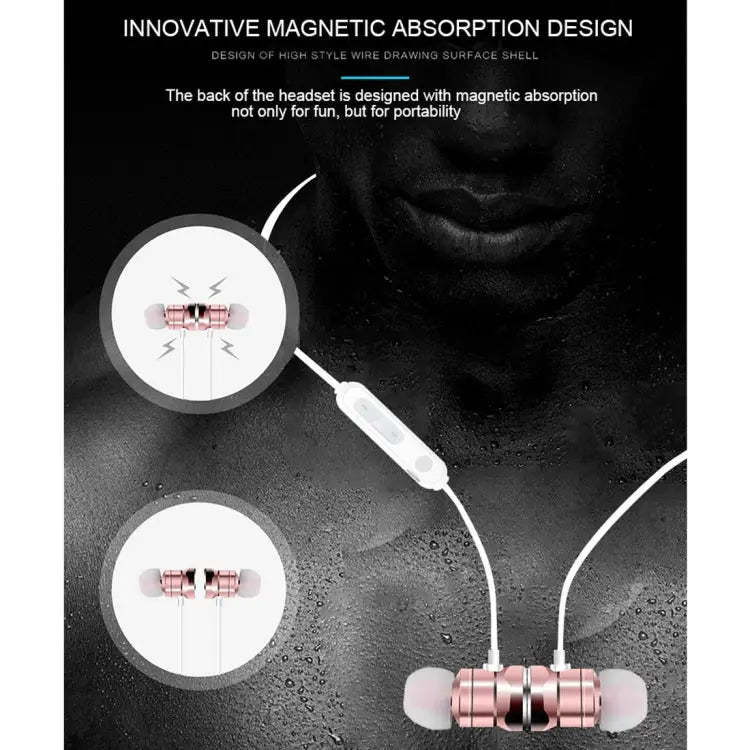 X3 Magnetic Absorption Sports Bluetooth 5.0 In-Ear Headset with HD Mic Support Hands-free Calls Distance: 10m