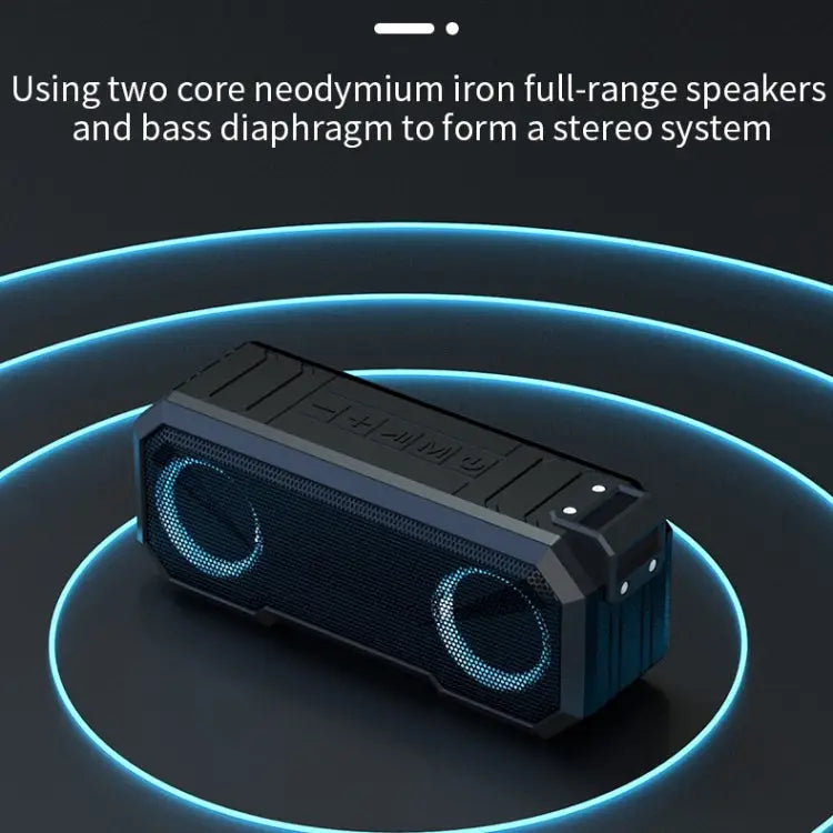 X8 Wireless Bluetooth Speaker IPX7 Waterproof Color Light Subwoofer - Apple Accessories
