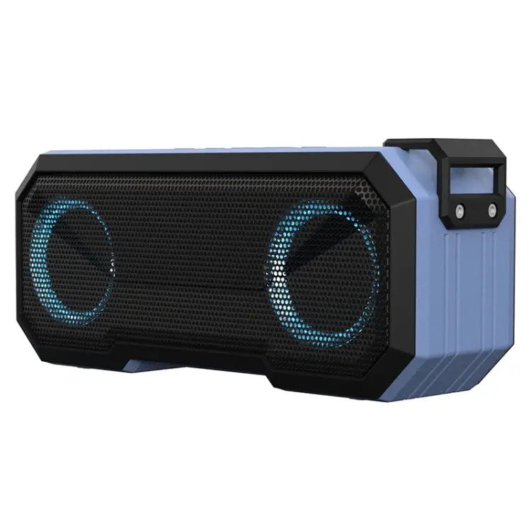 X8 Wireless Bluetooth Speaker IPX7 Waterproof Color Light Subwoofer - Light Blue - Apple Accessories