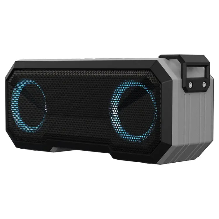 X8 Wireless Bluetooth Speaker IPX7 Waterproof Color Light Subwoofer - Light Grey - Apple Accessories