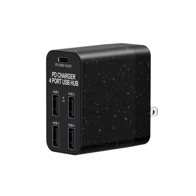 X83 65W Output USB-C / Type-C + 4 Ports USB HUB PD Charger US Plug - X83