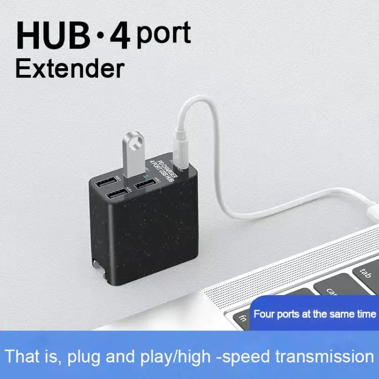 X83 65W Output USB-C / Type-C + 4 Ports USB HUB PD Charger US Plug - X83