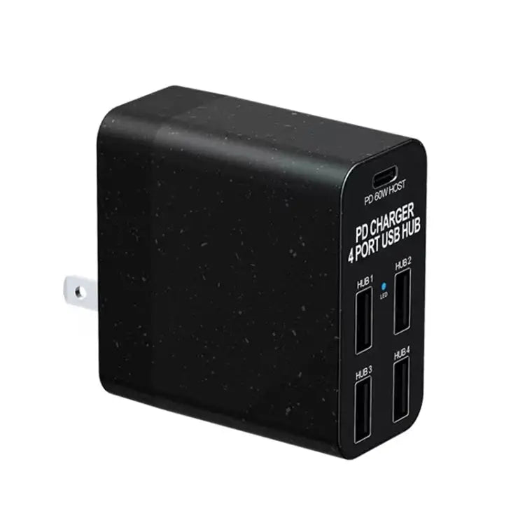 X83 65W Output USB-C / Type-C + 4 Ports USB HUB PD Charger US Plug - X83
