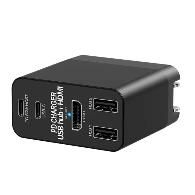 X8H 60W Type-C + USB + HDMI HUB PD Charger US Plug X8H - X8H - Apple Accessories